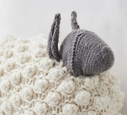 Posy Sheep Shaped Pillow