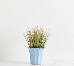 Faux Potted Dandelion Grass