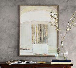 Outside the Garden Walls Framed Canvas