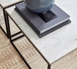 Delaney Square Marble Table (25")