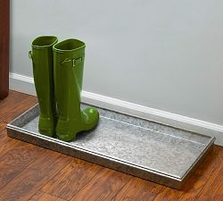 Galvanized Boot Tray