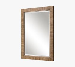 Nantucket Rattan Rectangular Wall Mirror