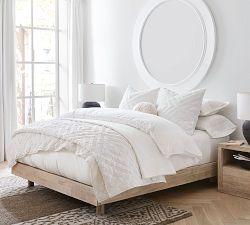 Soft Washed Organic Percale Duvet Cover - Thumbnail 4
