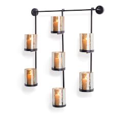 Emberly Wall-Mount Multi Candle Holder - 30"W x 25"H