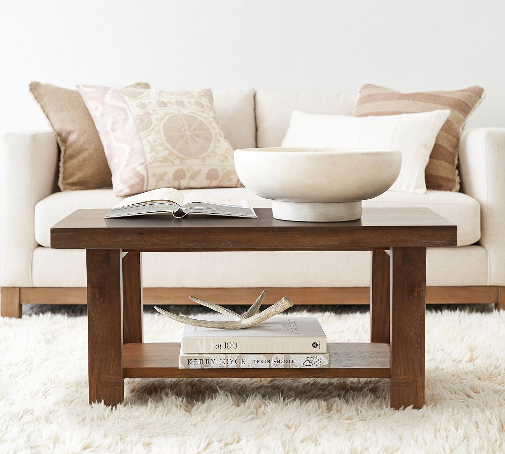 Pottery Barn Reed Rectangular Coffee ...