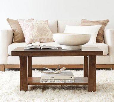 Pottery Barn Reed Rectangular Coffee ...