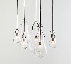 Drayton Recycled Glass 8-Light Chandelier (41")