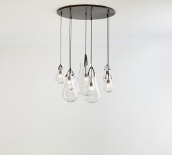 Drayton Recycled Glass 8-Light Chandelier (41")