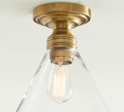 Flared Glass Flush Mount (11")