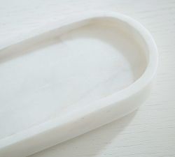 Marble Desk Accessory - Oval Tray