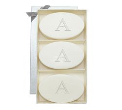 Monogrammed Verbana Oval Soap Set