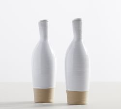 Quinn Handcrafted Stoneware Olive Oil &amp; Vinegar Cruet