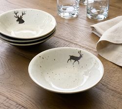Rustic Reindeer 16-Piece Dinnerware Set