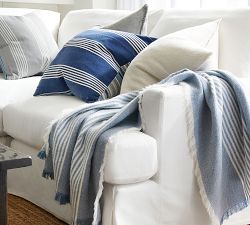 Willa Textured Fringe Pillow Cover
