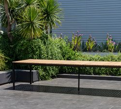 Zia Teak Outdoor Extendable Dining Table (89"-130")