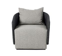Pottery Barn Malone Wicker Swivel Lounge Chair
