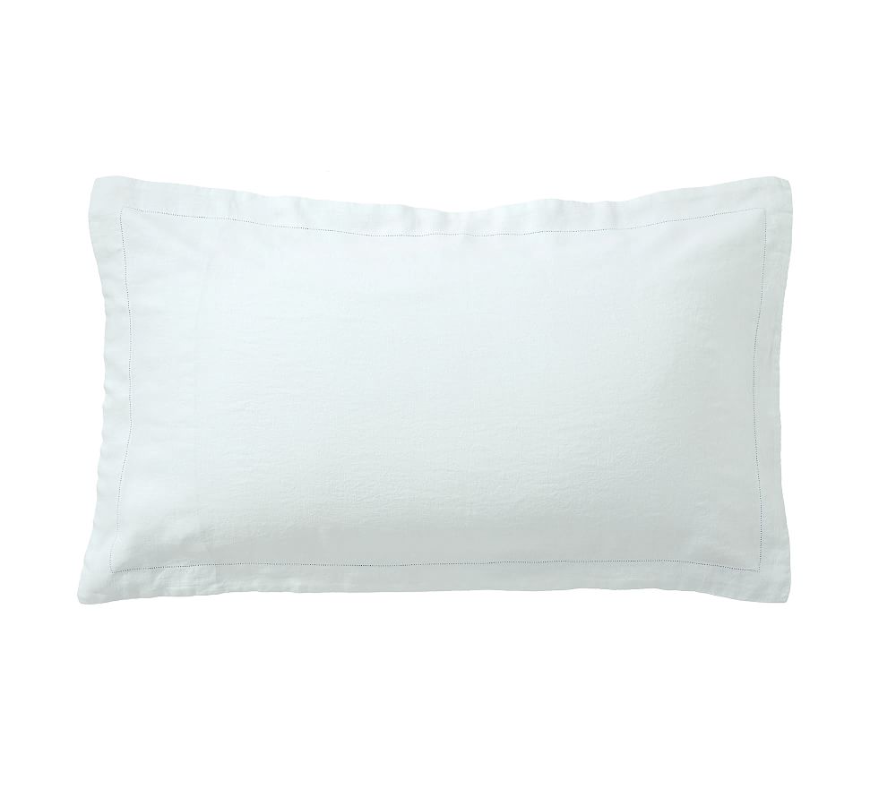 Belgian Flax Linen Sham - Blue Frost, King, Set of 2
