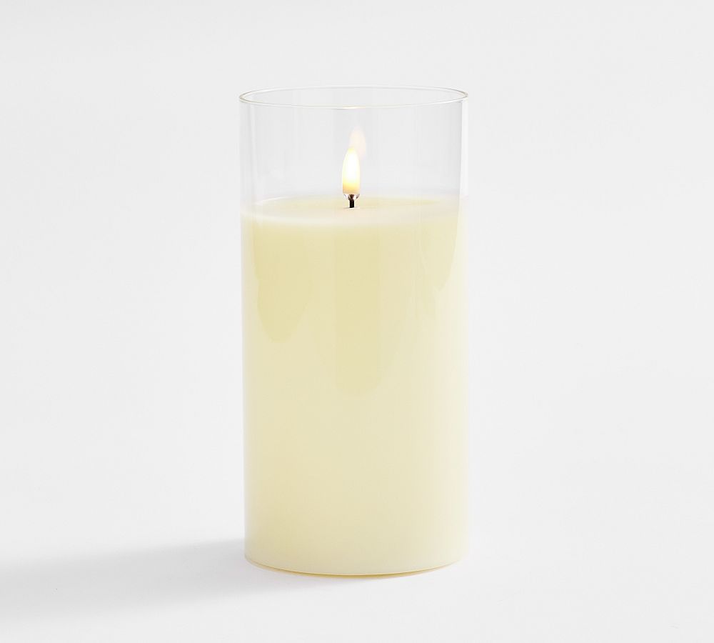 Radiance Flickering Flameless Candle - 4"x8" - Ivory