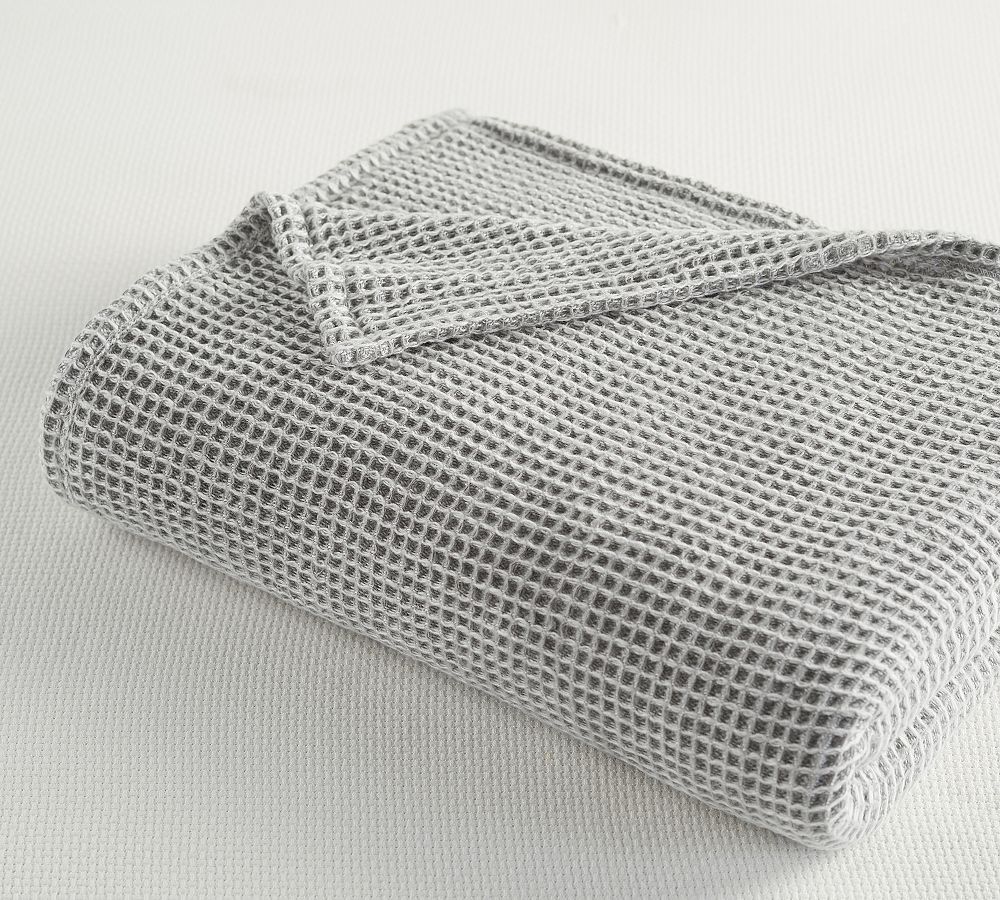 Waffle Weave Blanket - Gray, King/Cal. King