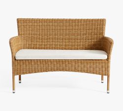 Capri Wicker Outdoor Loveseat (53")