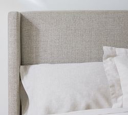 Jake Upholstered Platform Bed Wood Base