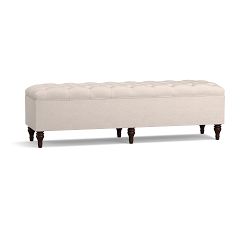Lorraine Tufted Upholstered King Storage Bench
