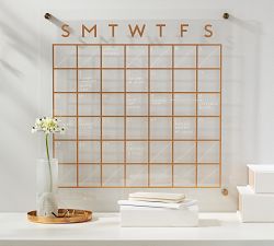 Acrylic &amp; Brass Modular Wall Organization Collection