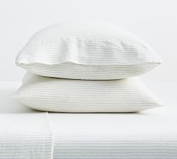 Belgian Flax Linen Pinstripe Pillowcases - Set of 2