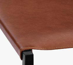 Open Box: Hardy Backless Leather Stool