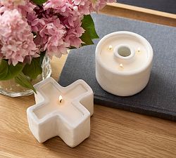 XO Ceramic Candle Set - Incense &amp; Fig Leaf