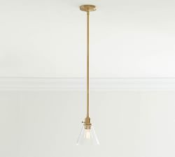 Flared Glass Pole Pendant (7"-11")