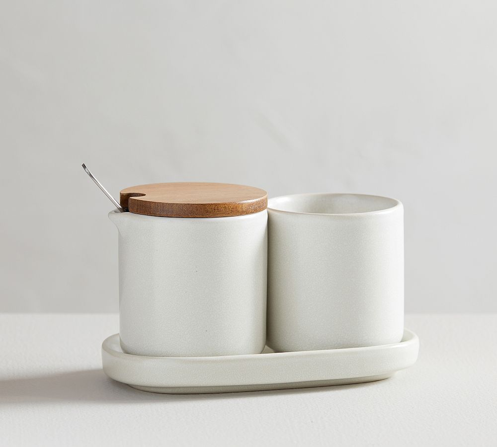 Mason Stoneware Cream & Sugar Set - Pottery Barn