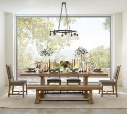 Porter Recycled Glass Round Chandelier (36")