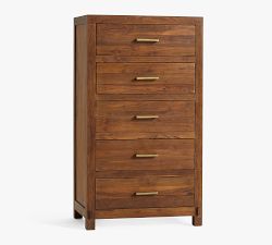 Menlo Reclaimed Teak 5-Drawer Tall Dresser (32")