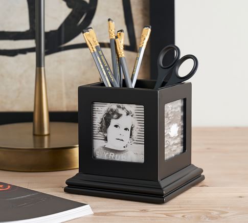 Aubrey Photo Pencil Cup,Black