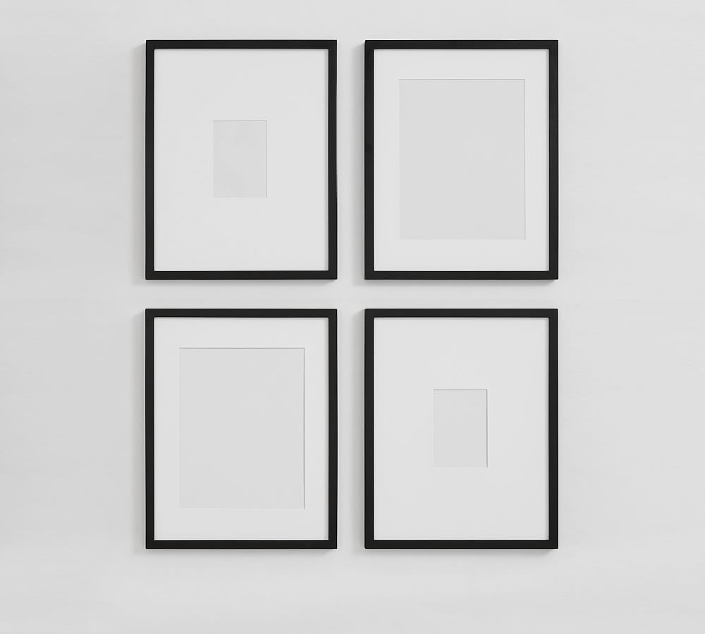 Wood Gallery Frames - 16"x20" (5"x7", 11"x14" Opening) - Black