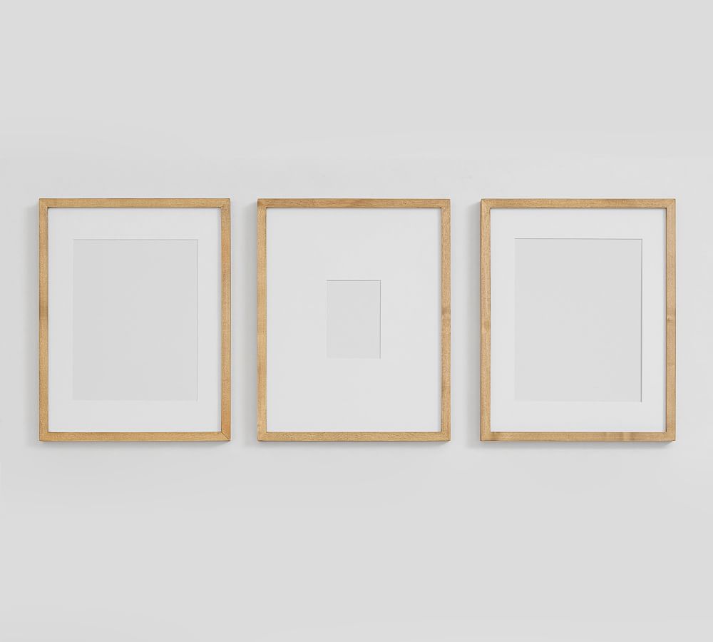 Wood Gallery Frames - 16x20 - Set of 3, 16"x20" Overall - Natural