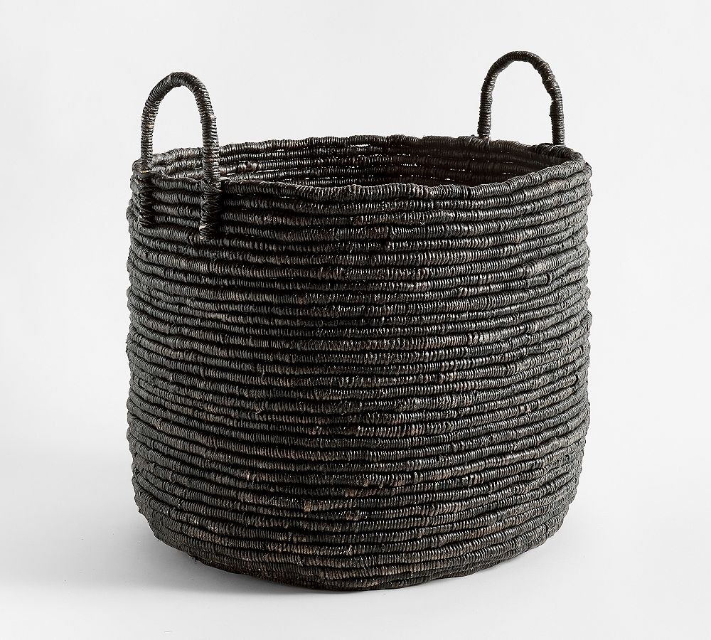 Coil Tote Basket - Black, Large Tote