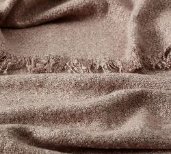 Heathered Boucle Fringe Throw