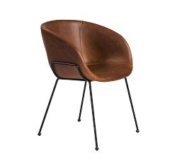 Lee Faux Leather Dining Armchair, Set of 2