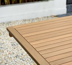 Pimenta Eucalyptus Rectangular Extendable Outdoor Dining Table (79"-118")