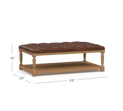 Trenta Leather Ottoman