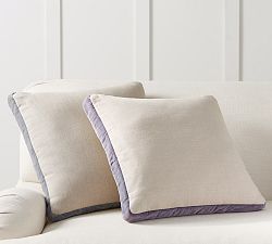 Velvet Linen Gusset Pillow Covers