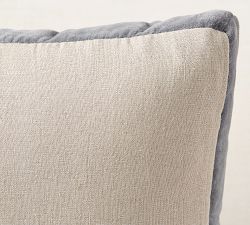 Velvet Linen Gusset Pillow Covers