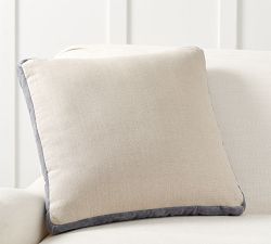 Velvet Linen Gusset Pillow Covers