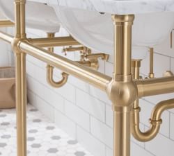 Aveline 60-72" Marble Top Double Sink Vanity