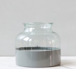 Color Block Glass Mason Jar Vase Collection