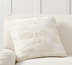 Textured Geo Squares Pillow Cover