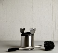 Toilet Brush with Self-Closing Lid