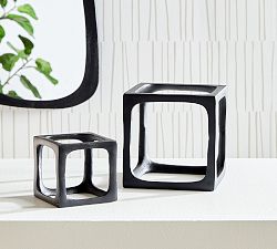 Cube Sculptures - Set of 2